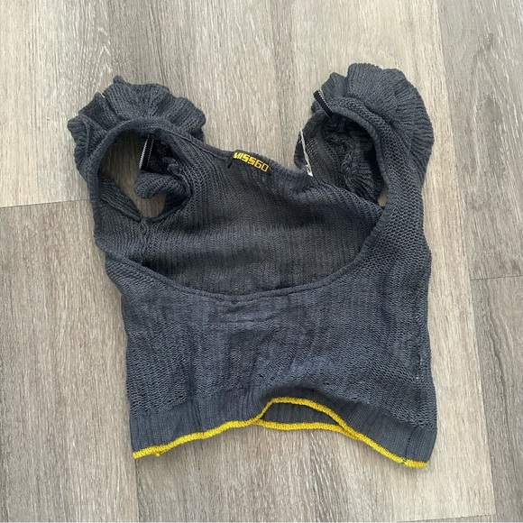 MISS SIXTY Y2K Sexy Sweater XS Wool Blend Ruffles - Picture 6 of 7